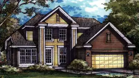 image of 1.5 story house plan 1595